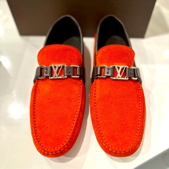 Louis Vuitton Men’s Loafers in RED size 8.5 LV size 8.5 - Picture 1 of 9